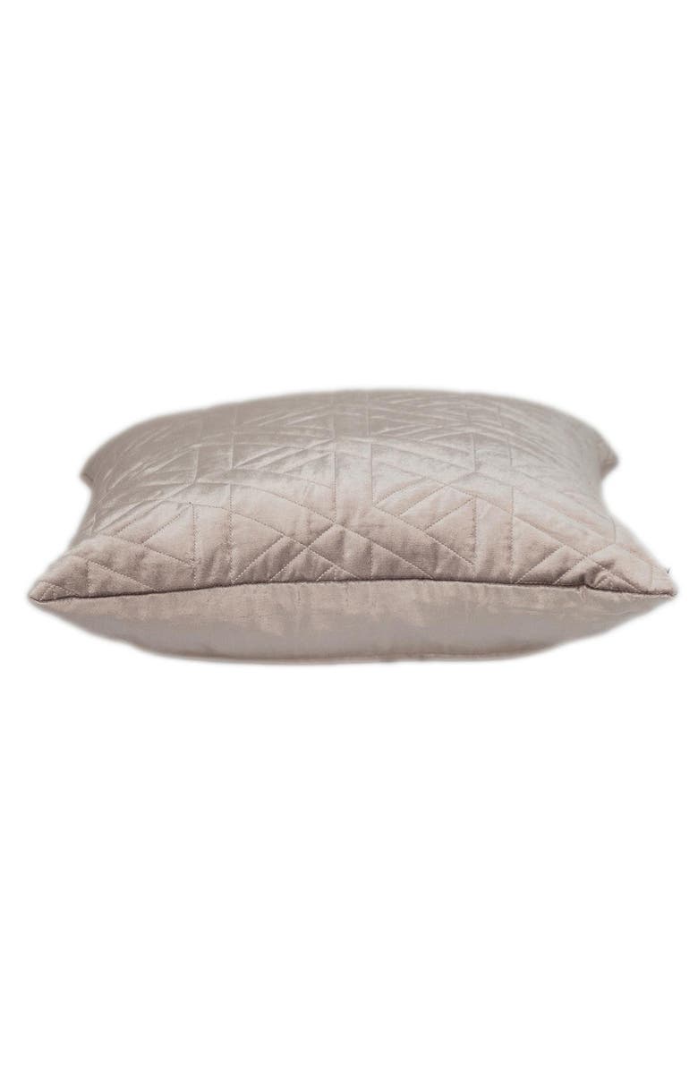 PARKLAND COLLECTION Delta Topstitched Throw Pillow, Alternate, color, Taupe