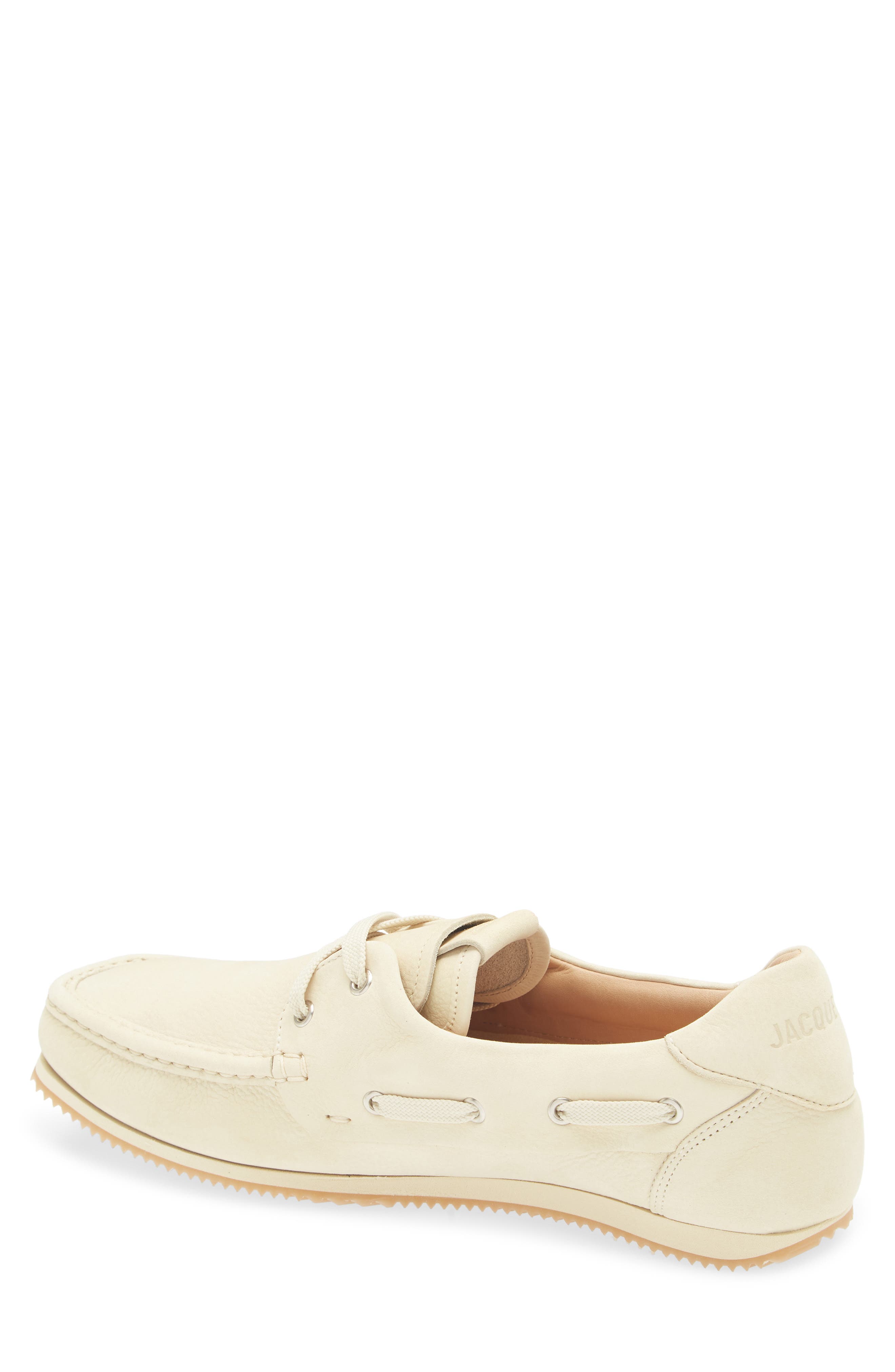 Jacquemus The Batto Boat Shoe, Alternate, color, Pale Yellow 205