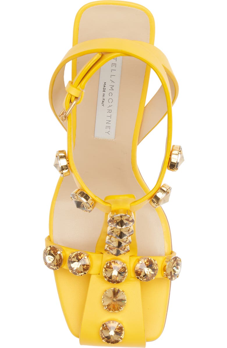 Stella McCartney Cowboy Crystal Embellished T-Strap Sandal, Alternate, color,