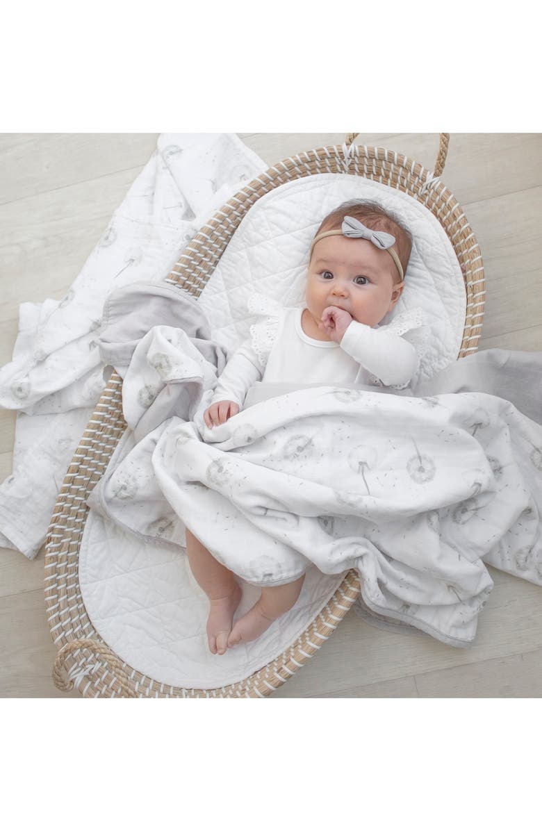 Living Textiles Dandelion 2-Pack Organic Cotton Swaddles, Alternate, color,