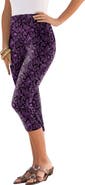 Roaman's Plus Size Essential Stretch Capri Legging