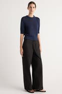 Modern Citizen Heidi Pullover Short-Sleeve Knit Top