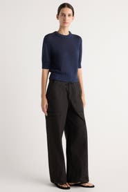 Modern Citizen Heidi Pullover Short-Sleeve Knit Top