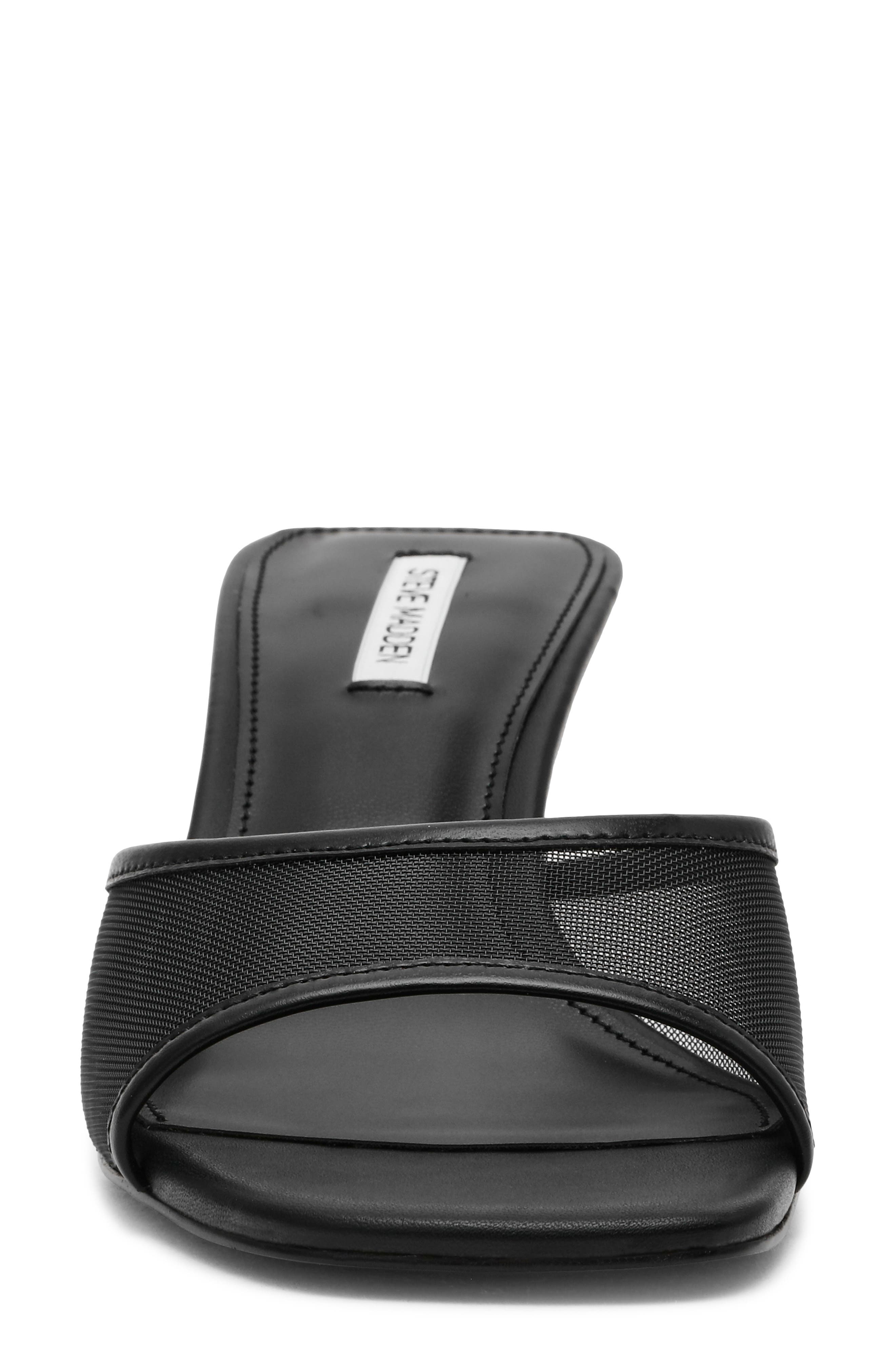 Steve Madden Seleste Wedge Slide Sandal, Alternate, color, Black Mesh
