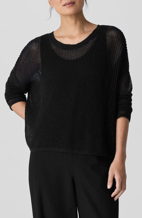 Open Stitch Organic Linen & Organic Cotton Sweater