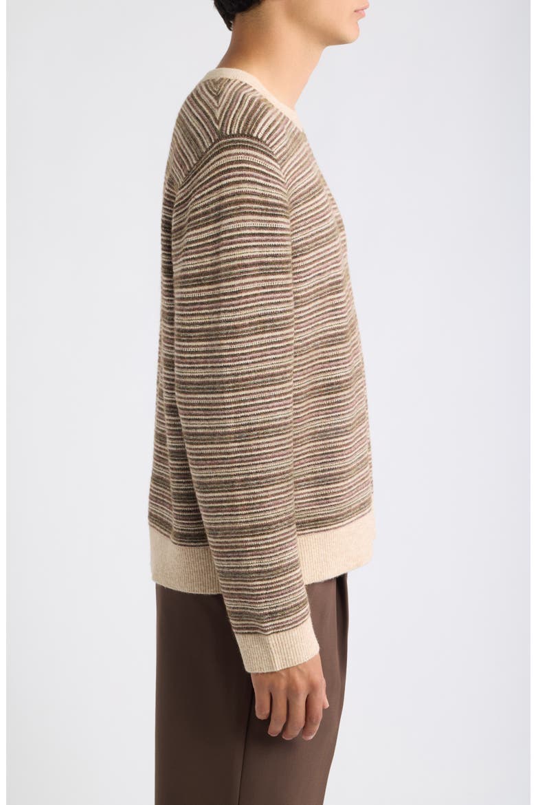 Stripe Crewneck Sweater, Alternate, color, MUL