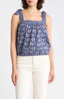 MAX STUDIO Tie Strap Bubble Top