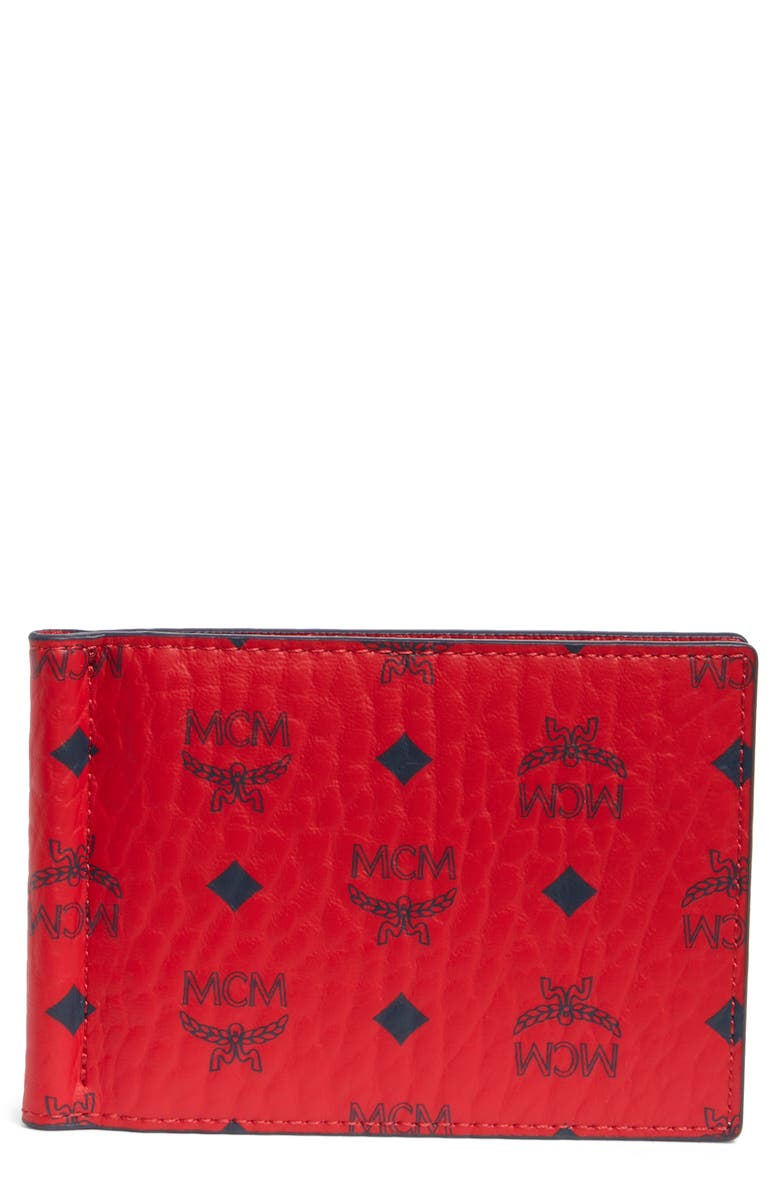 MCM Leather Bifold Wallet, Main, color, 