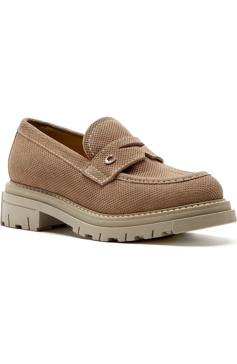 La Canadienne Dillon City Dry<sup>™</sup> Suede Penny Loafter, Main, color,