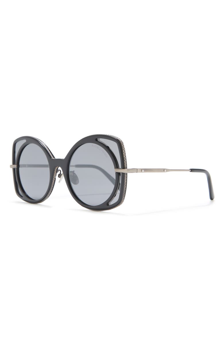 Bottega Veneta 51mm Oval Sunglasses, Alternate, color,