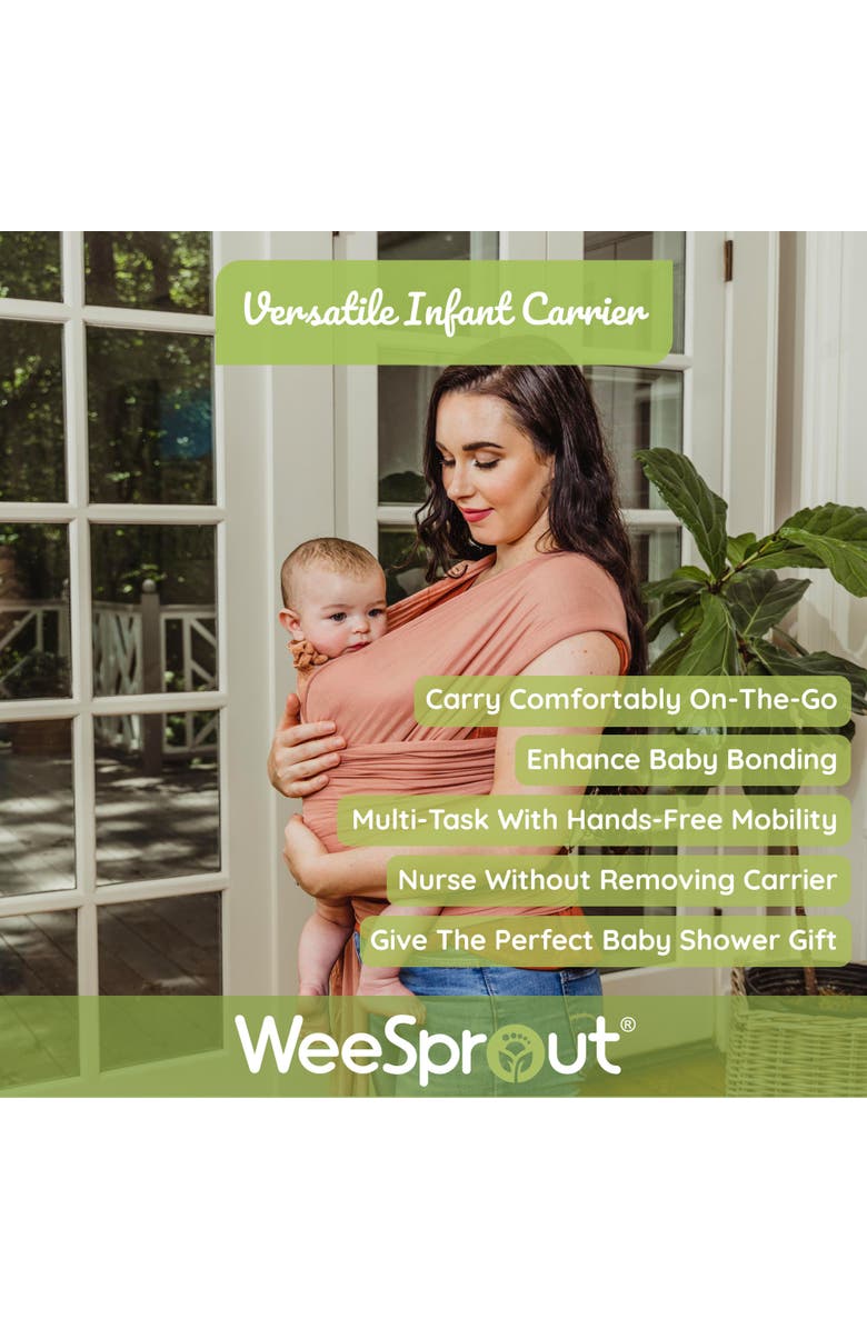 WeeSprout Baby Wraps Carrier - Perfect Child Sling for Newborn & Infant, Enhances Bonding, Alternate, color, Pebble Grey