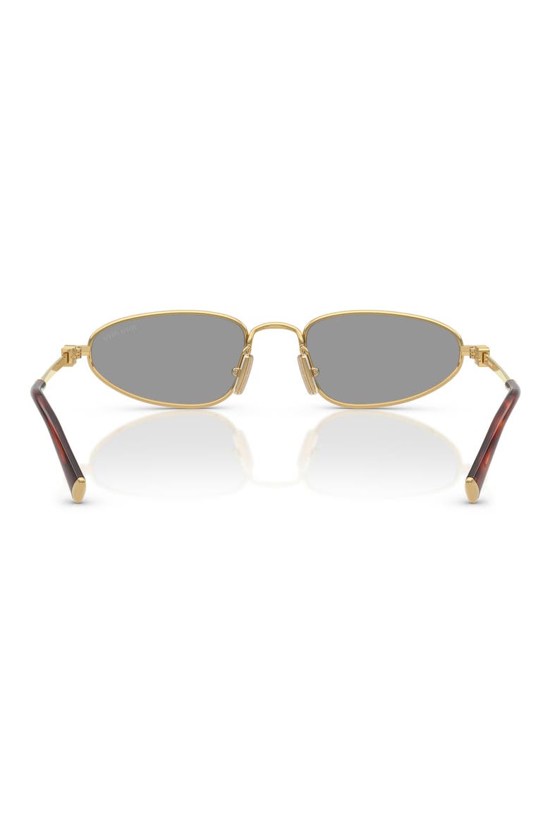 52mm Irregular Sunglasses, Alternate, color, GOLD / GREY