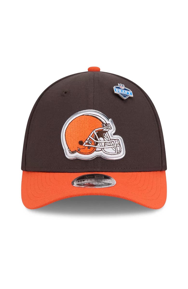 New Era Men's New Era  Brown/Orange Cleveland Browns 2026 NFL Draft 39THIRTY M-Crown Flex Hat, Alternate, color, Brown