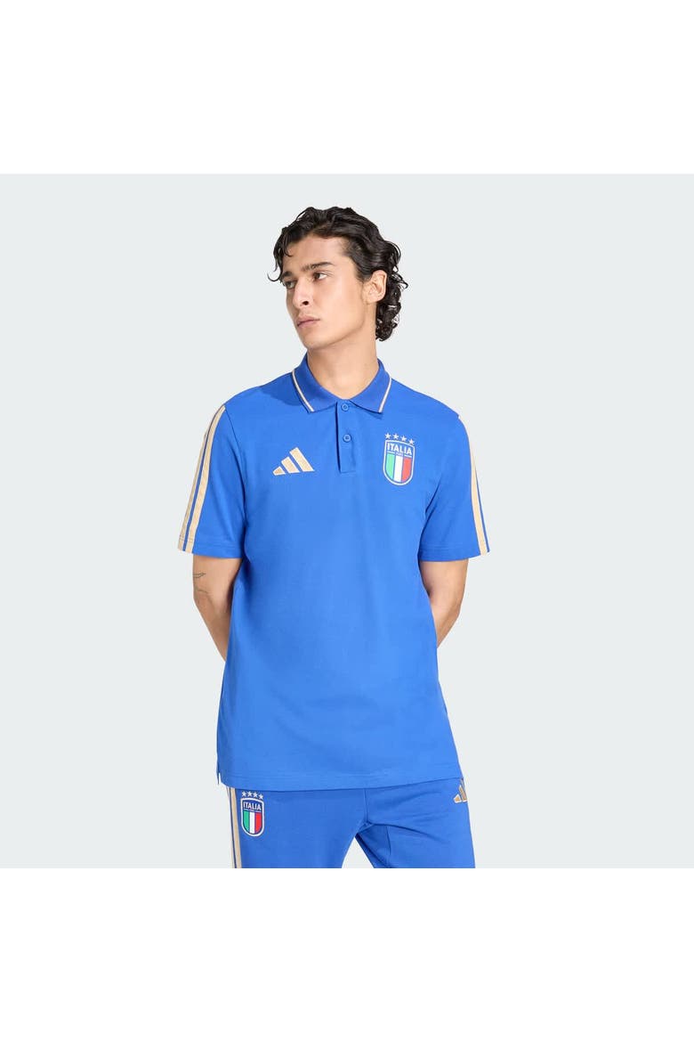 Men's adidas  Blue Italy National Team FIFA x World Cup Alphaskin Polo, Main, color, Blue
