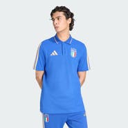 adidas Men's adidas  Blue Italy National Team FIFA x World Cup Alphaskin Polo
