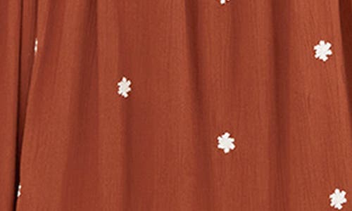 City Chic Kai Long Sleeve Maxi Dress In Brown