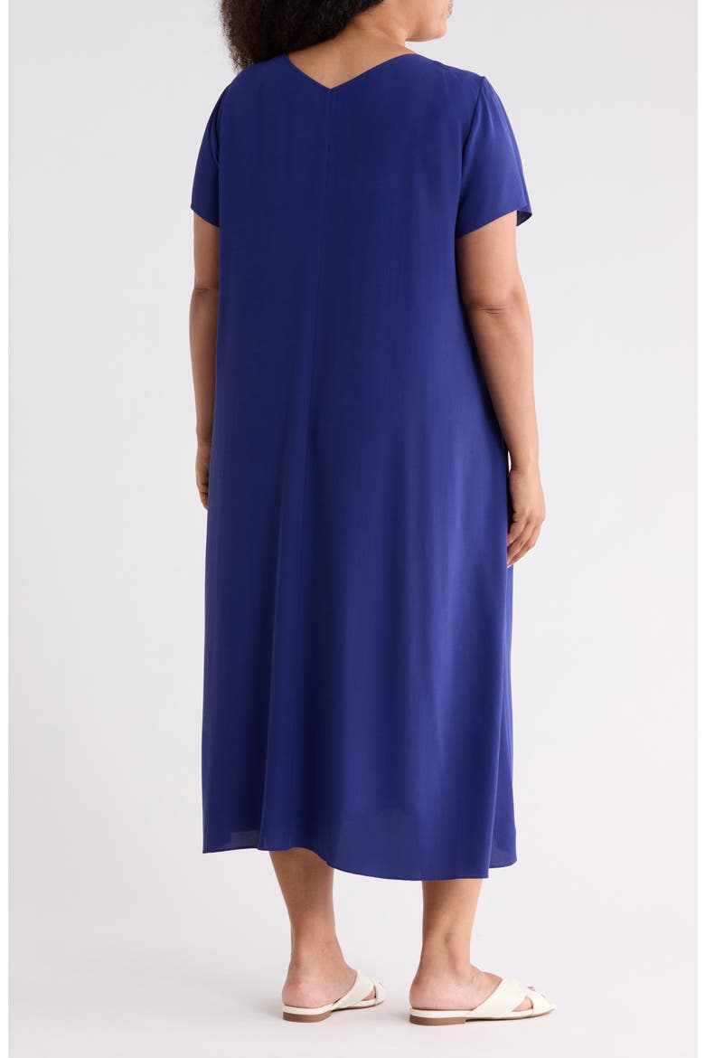 Silk Midi Dress, Alternate, color, INFINITY