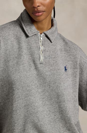 French Terry Quarter Zip Sweatshirt