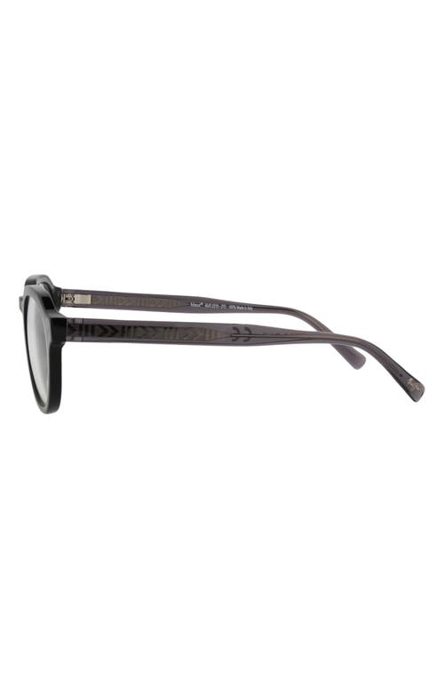 Maui Jim Core 49mm Round Optical Glasses In Grey Grey Transparent