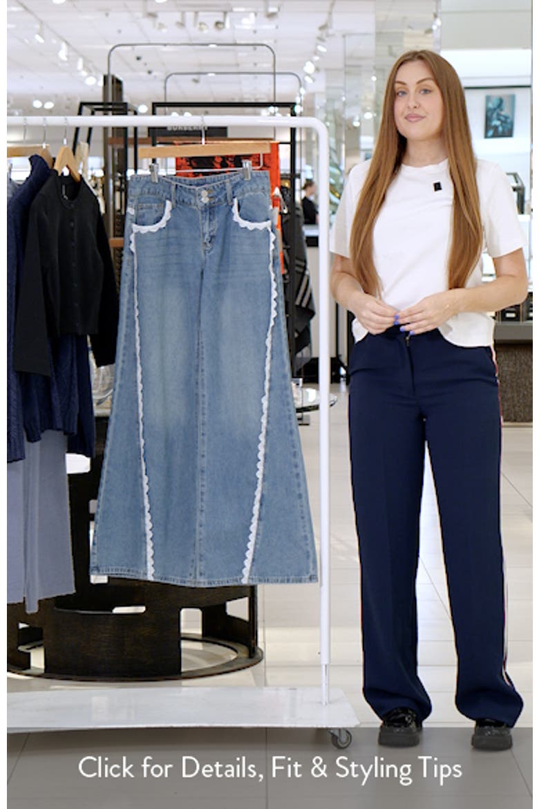 Alisha Lace Trim Low Rise Jeans video