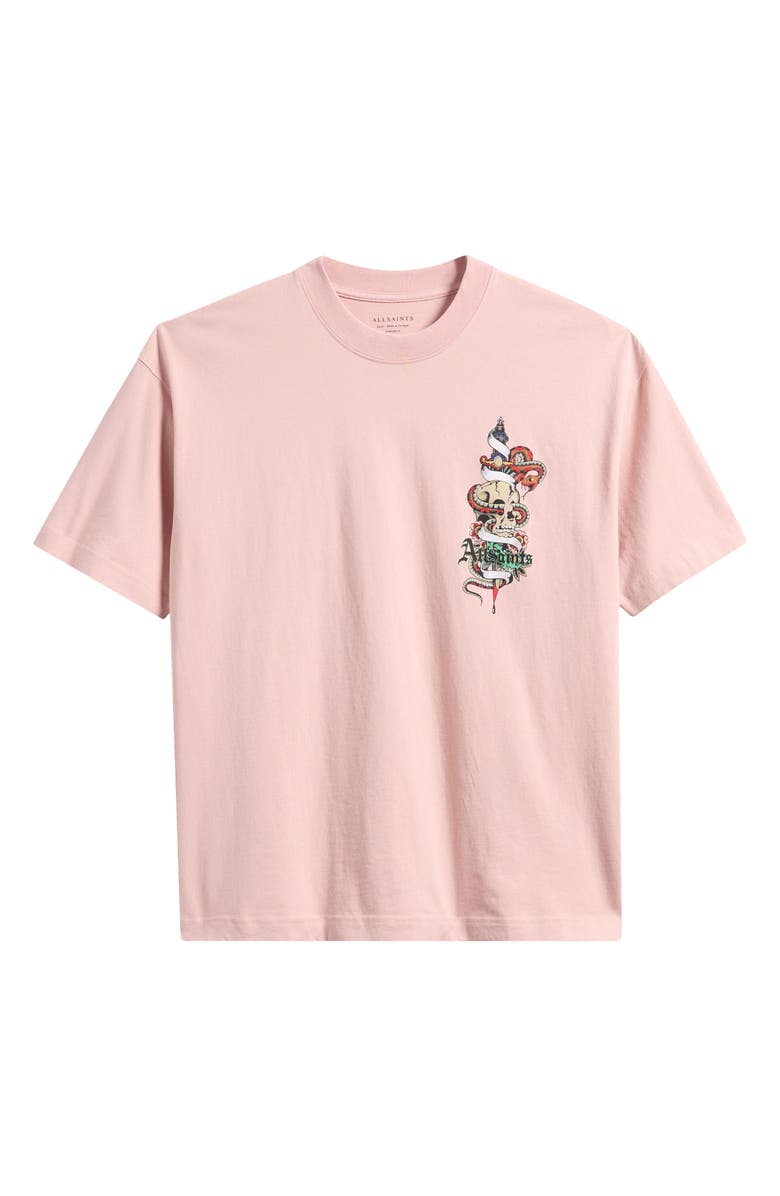AllSaints Blade Graphic Cotton T-Shirt, Main, color, Mauve Pink