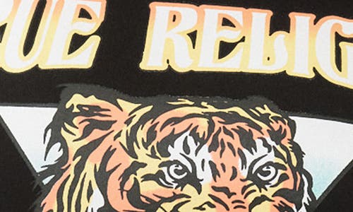True Religion Tiger Graphic Baby T-shirt In Black