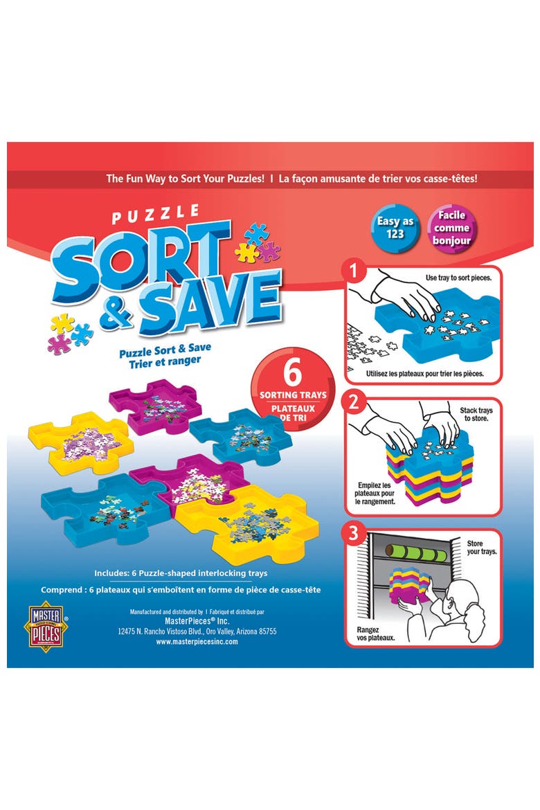 Jigsaw Puzzle Sorting Trays, Alternate, color, Multicolor