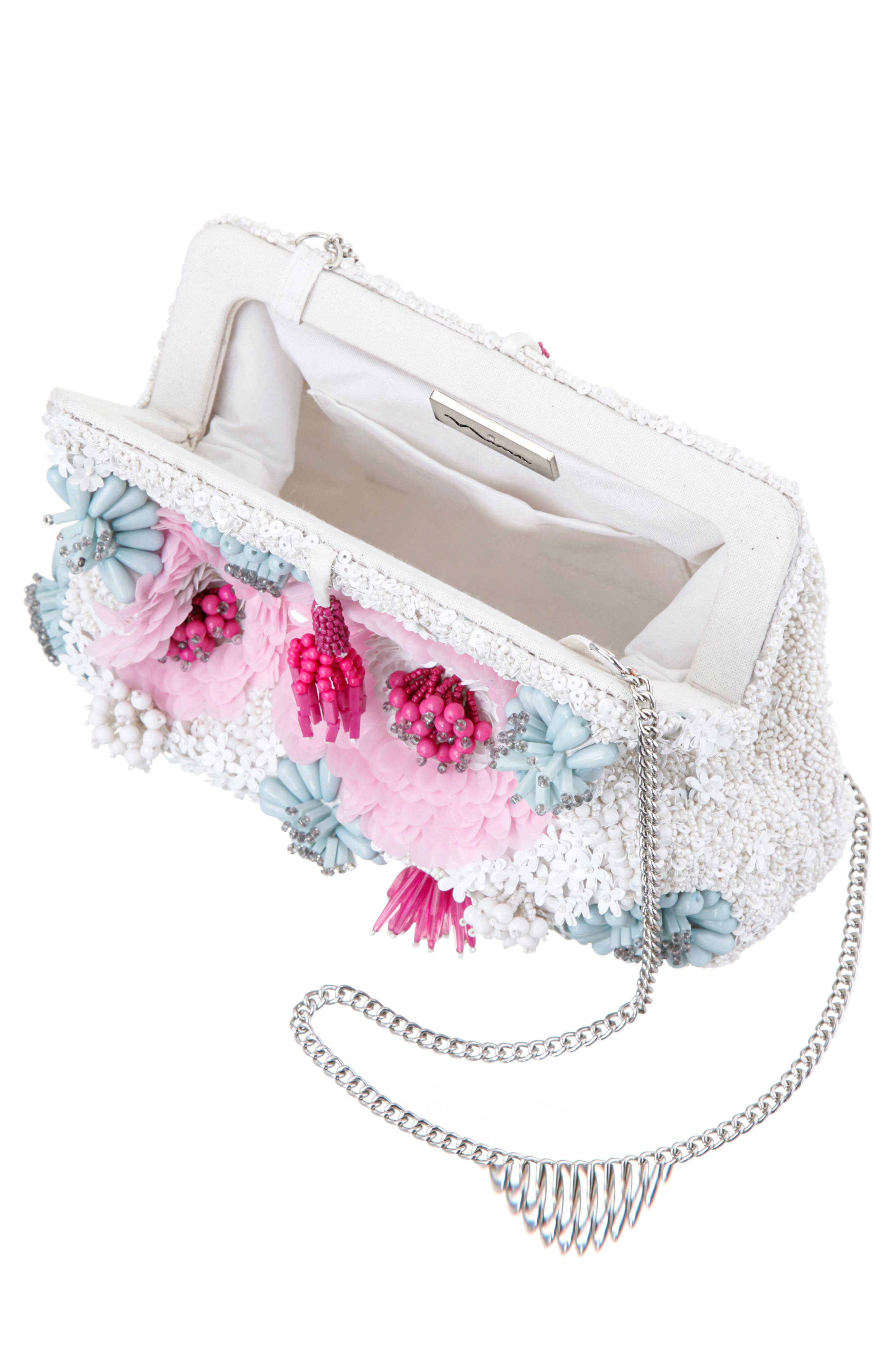 Nina Isla Frame Clutch, Alternate, color, 