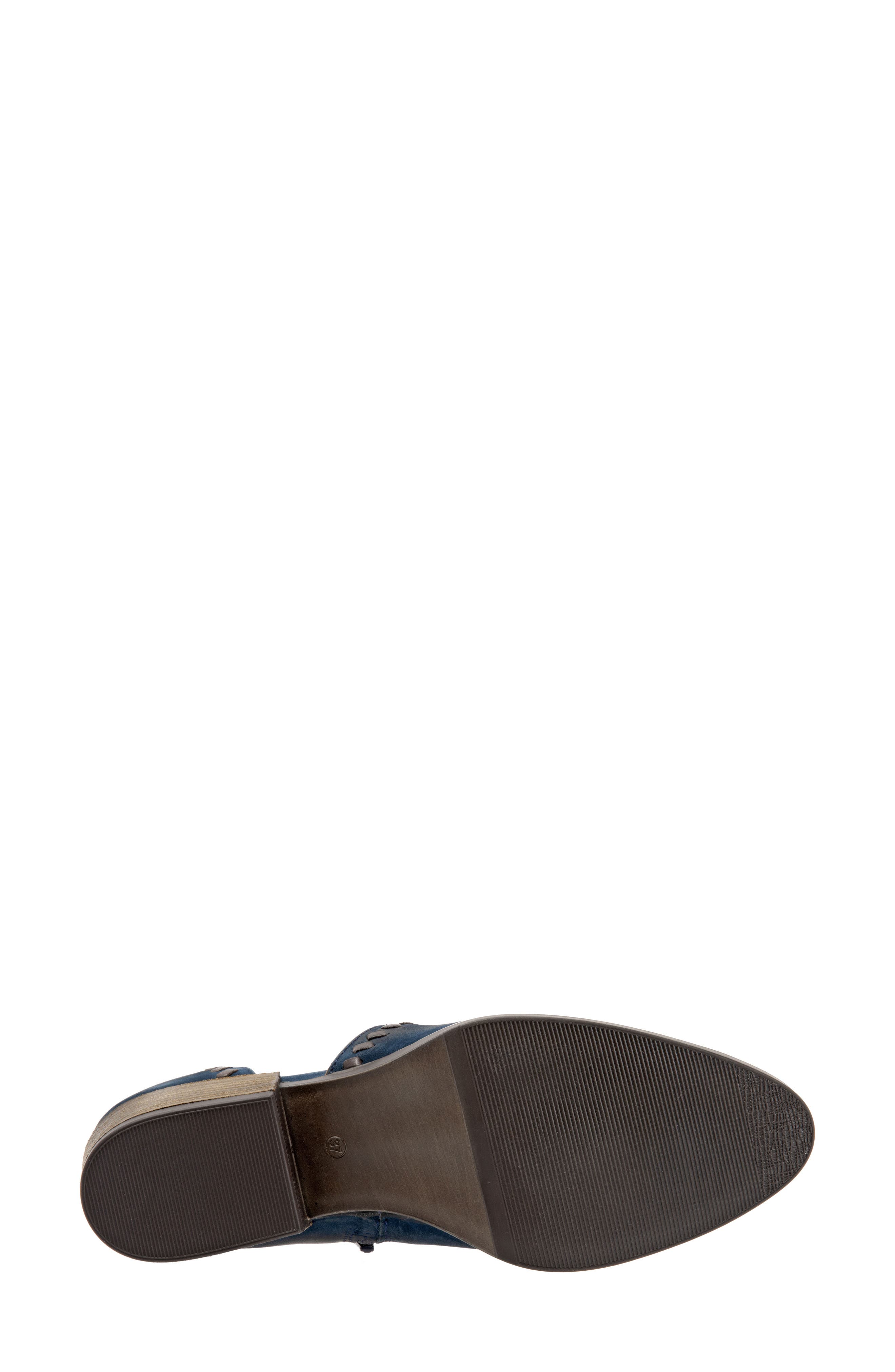Lauren Half d'Orsay Flat, Alternate, color, BLUE NUBUCK