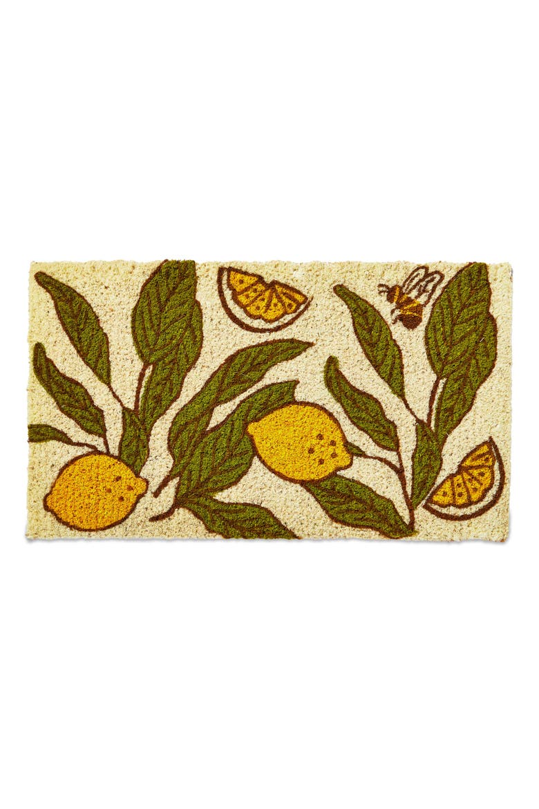 Honey Lemon Coir Mat Multi Coir Everyday, Main, color, Beige