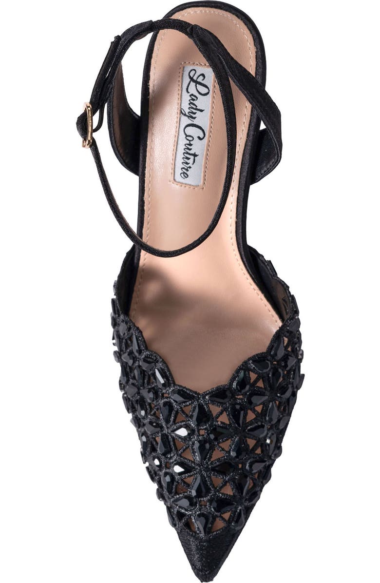 LADY COUTURE Sabrina Pointed Toe Ankle Strap Pump, Alternate, color,