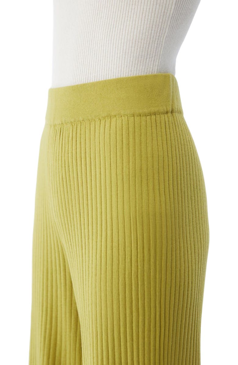 GOBI Mongolian Cashmere Rib-Knit Silk Cashmere Blend Pants, Alternate, color, Beige