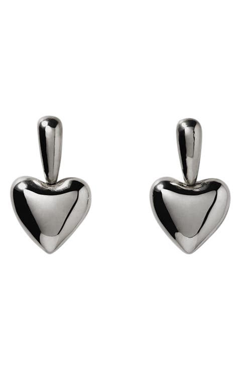 Voluptuous Heart Drop Earrings