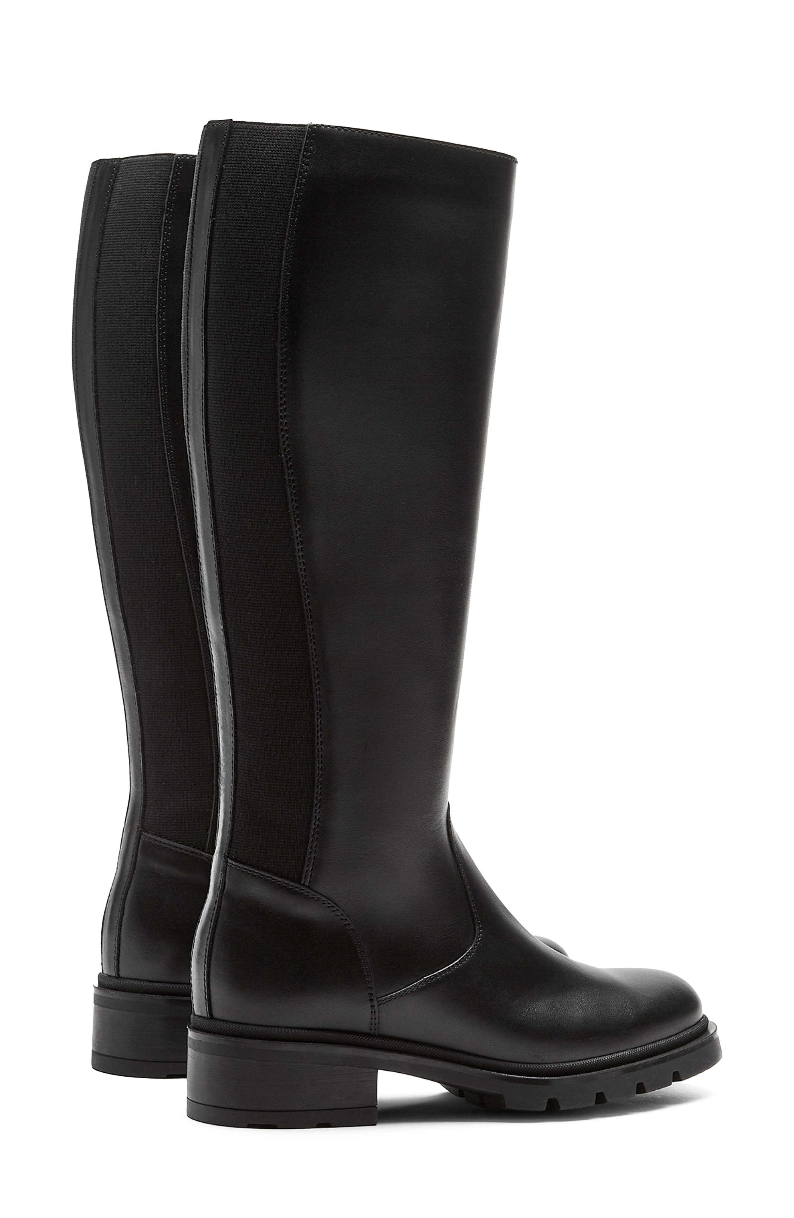Superb Knee High Boot, Alternate, color, BLACK LEATHER