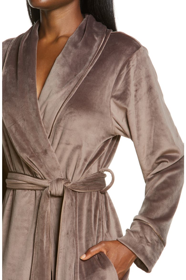 Velour Women's Long Robe, Alternate, color, AMETHYST