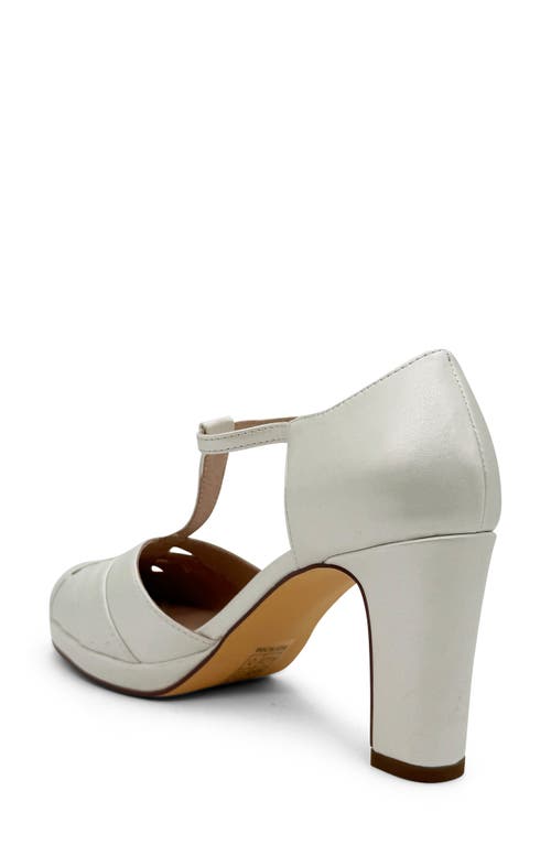 Chelsea Crew Francine T-strap Pump In White