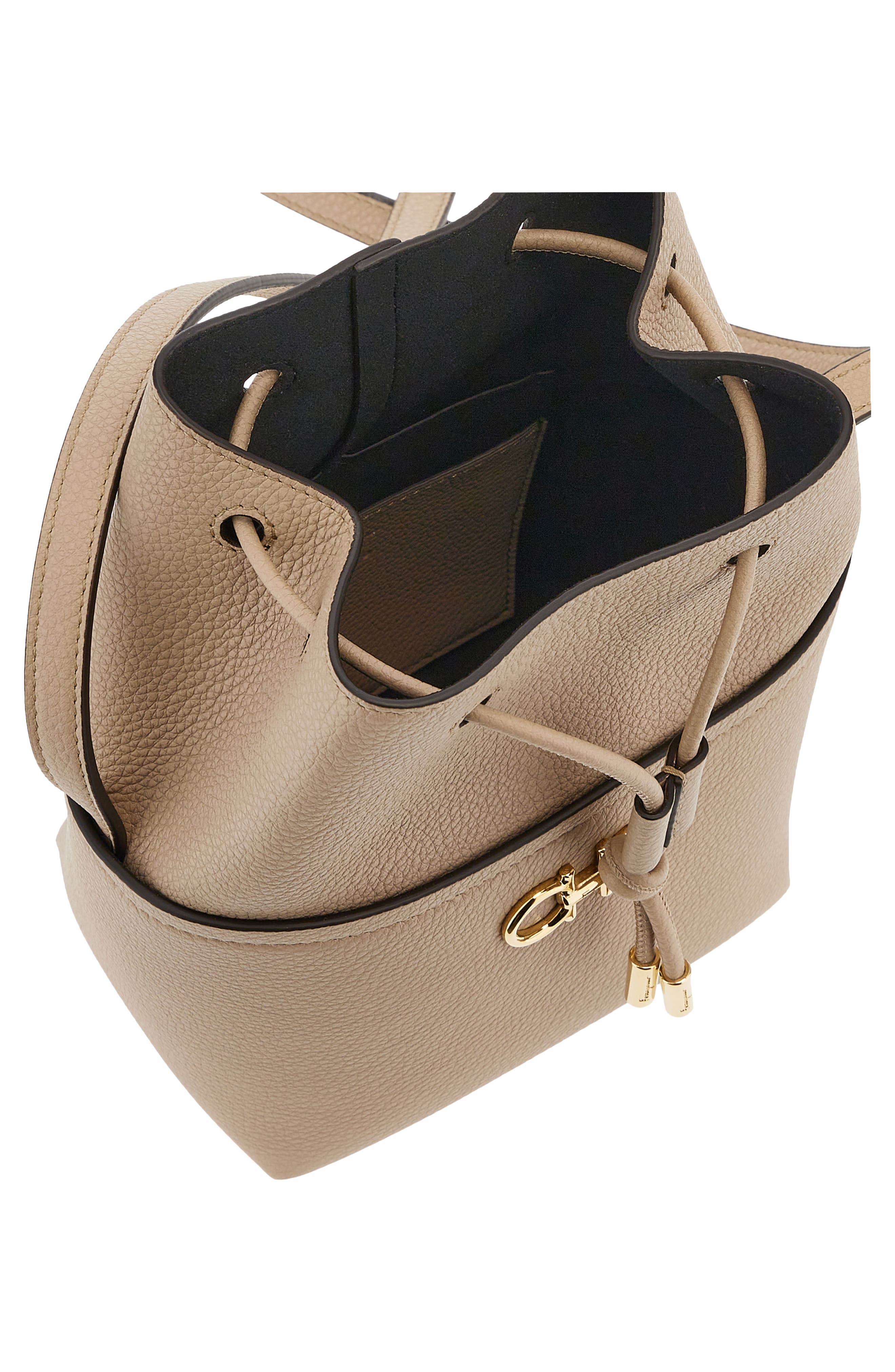 FERRAGAMO Gancio Leather Crossbody Bag, Alternate, color, 