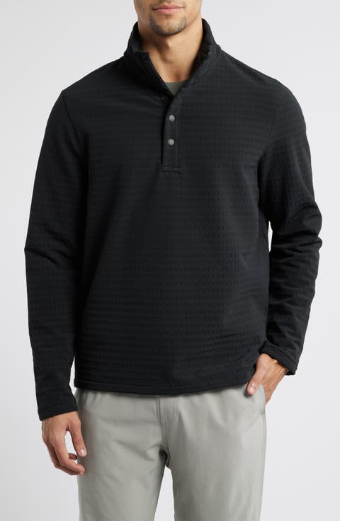 Bonded Grid Fleece Pullover