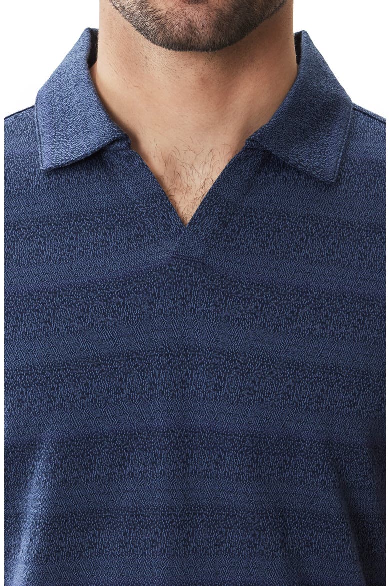 Duval Stripe Johnny Collar Polo, Alternate, color, NAVY