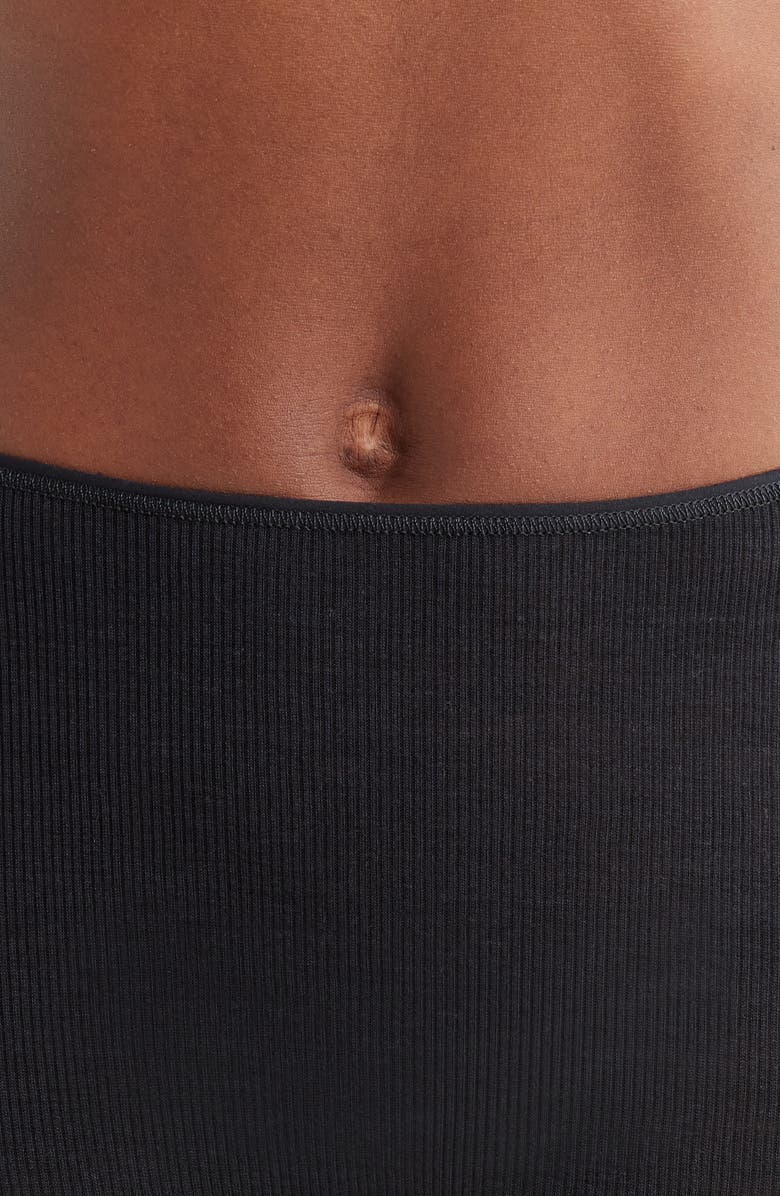 Hanro Lace Trim Rib Merino Wool & Silk Pajama Leggings, Alternate, color, 