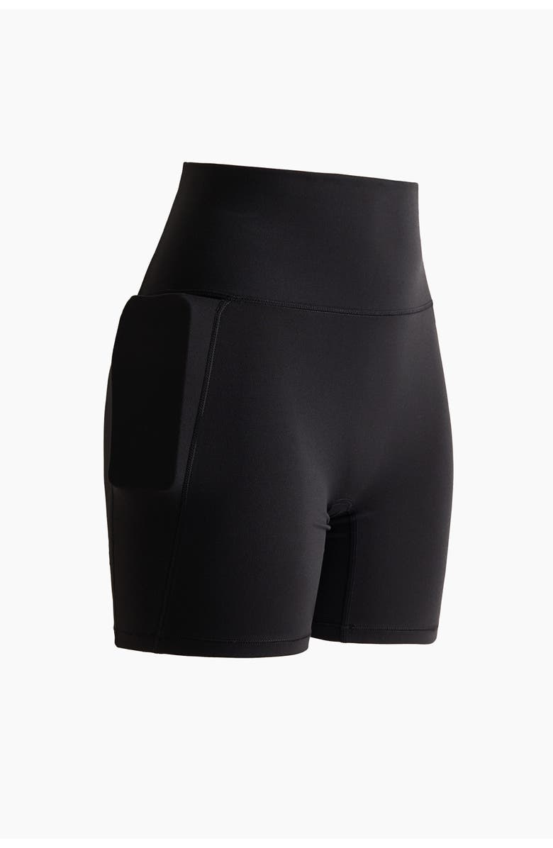 H&M Softmove pocket bike shorts, Alternate, color, Black
