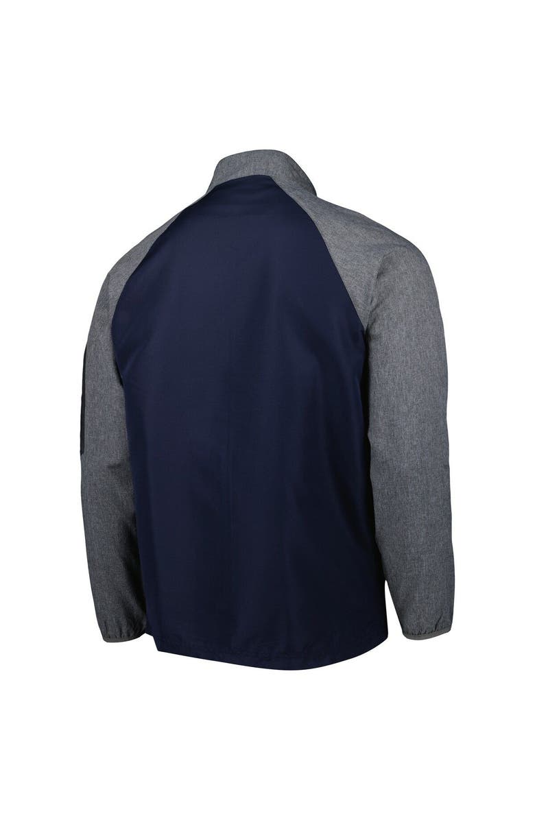 DUNBROOKE Men's Dunbrooke Navy Tennessee Titans Hurricane Raglan Full-Zip Windbreaker Jacket, Alternate, color, 