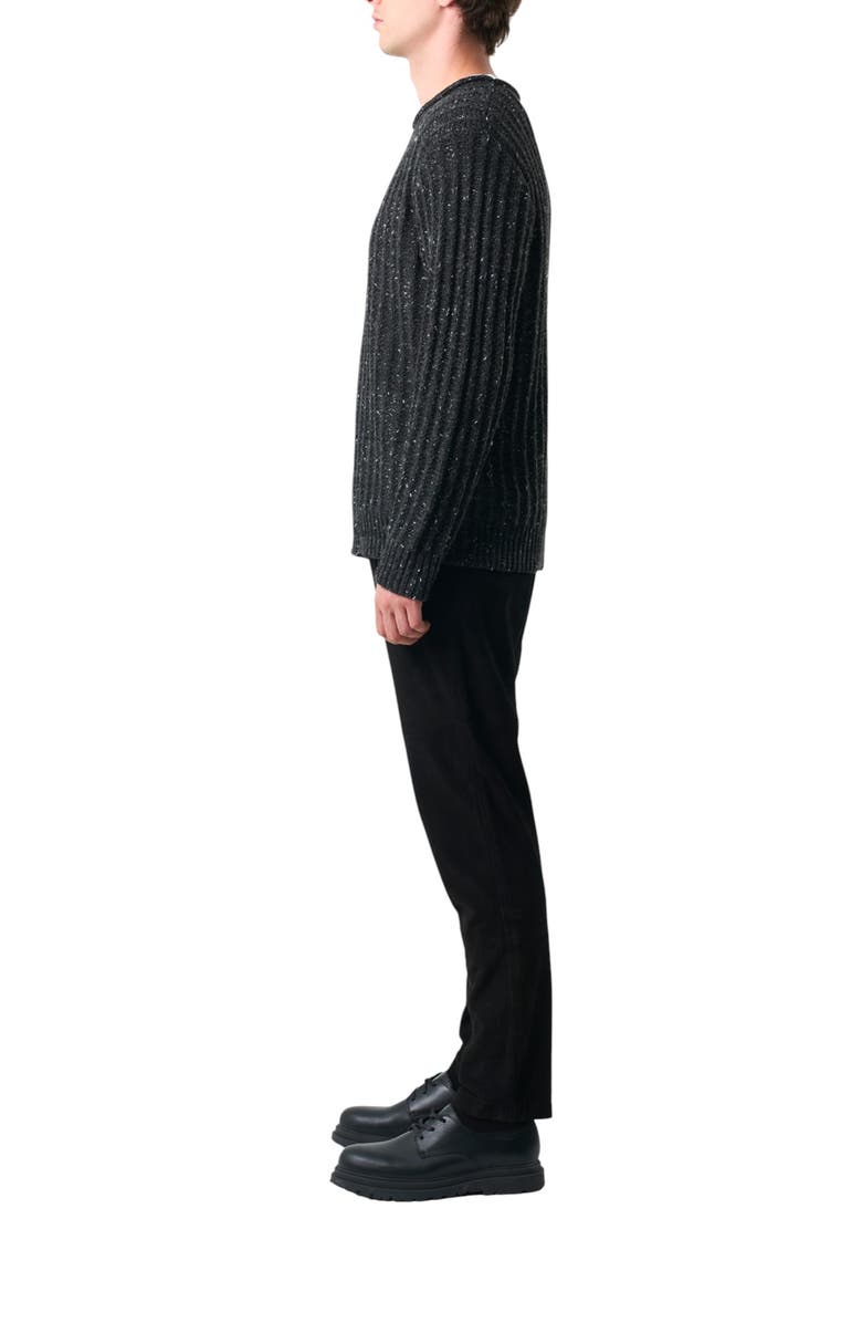Velez Selva Knit Crewneck Sweater, Alternate, color, Black