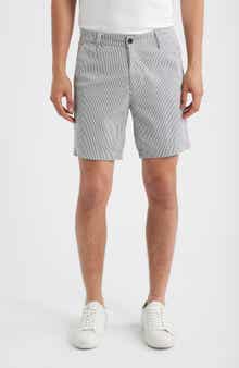 AG Cipher Slim Fit Stripe Seersucker Chino Shorts
