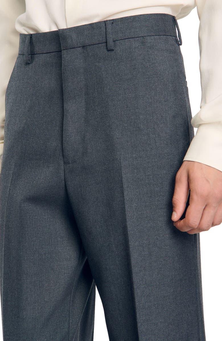 SANDRO Wide-leg suit trousers, Alternate, color,