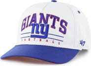 '47 Men's '47 White/Royal New York Giants Roscoe Two-Toned Hitch Adjustable Hat