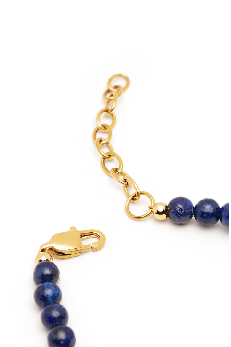 Stone Beaded Necklace, Alternate, color, Blue Lapis / Turquoise / Gold