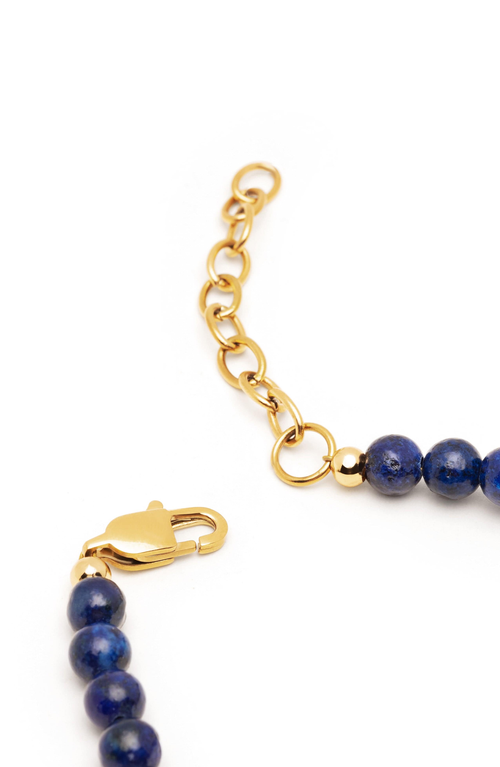 Nialaya Stone Beaded Necklace In Blue