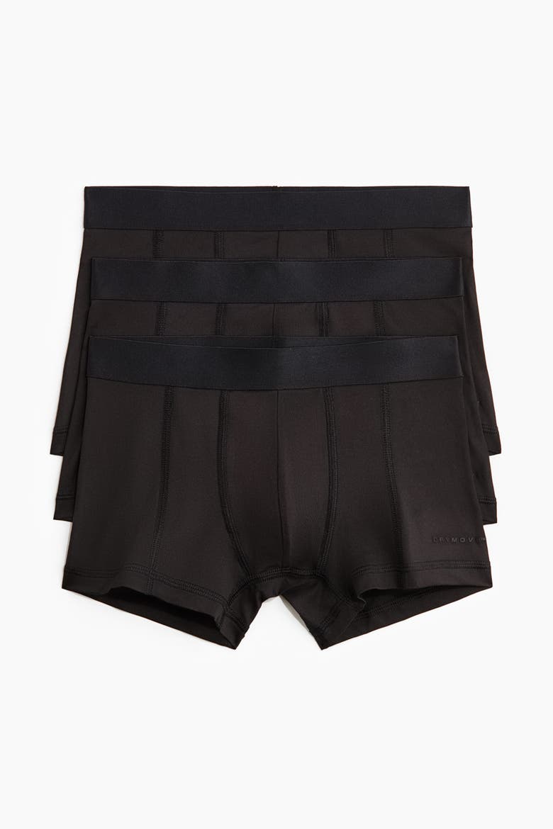 3-pack Sports Trunks With Drymove, Alternate, color, Black