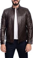 VELLAPAIS Leola Diamond Quilted Leather Jacket